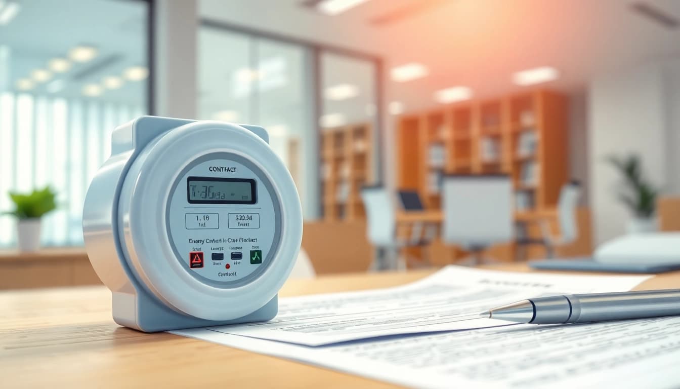 Explain deemed contracts in business electricity with a clear focus on energy bills and contracts in an office setting.