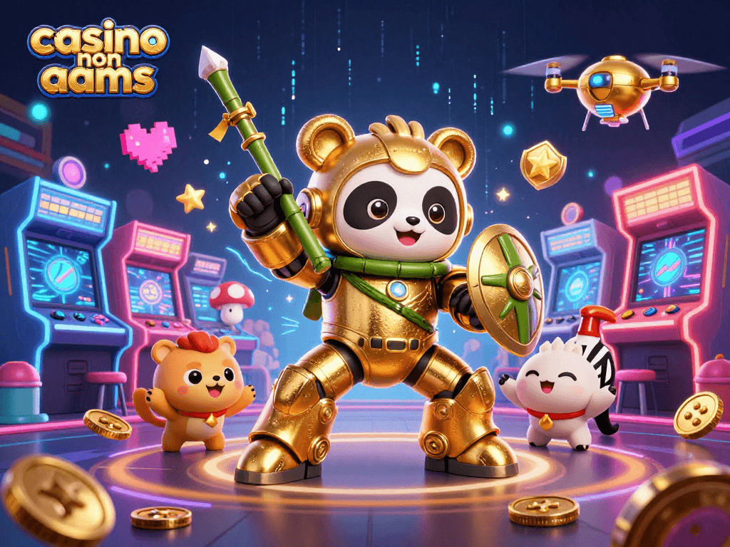 Gioca nei migliori casino non AAMS con slot avvincenti e un robot panda d'oro