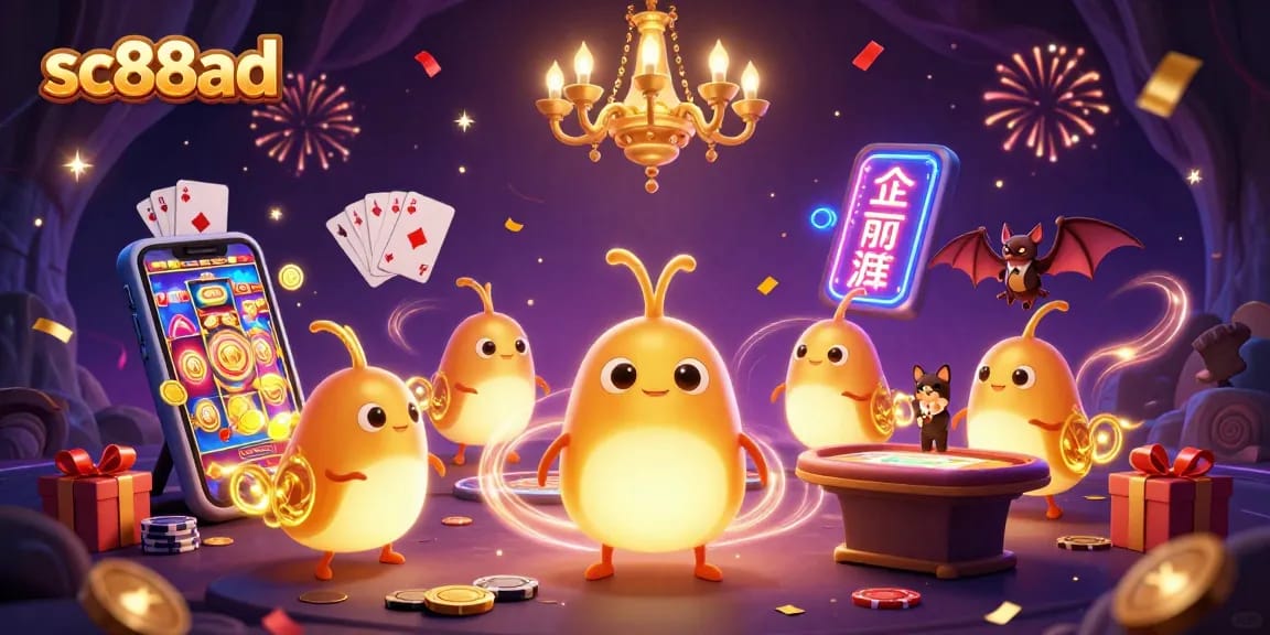 Spin and win at sc88ad with glowing glowworms lighting an exciting cave casino