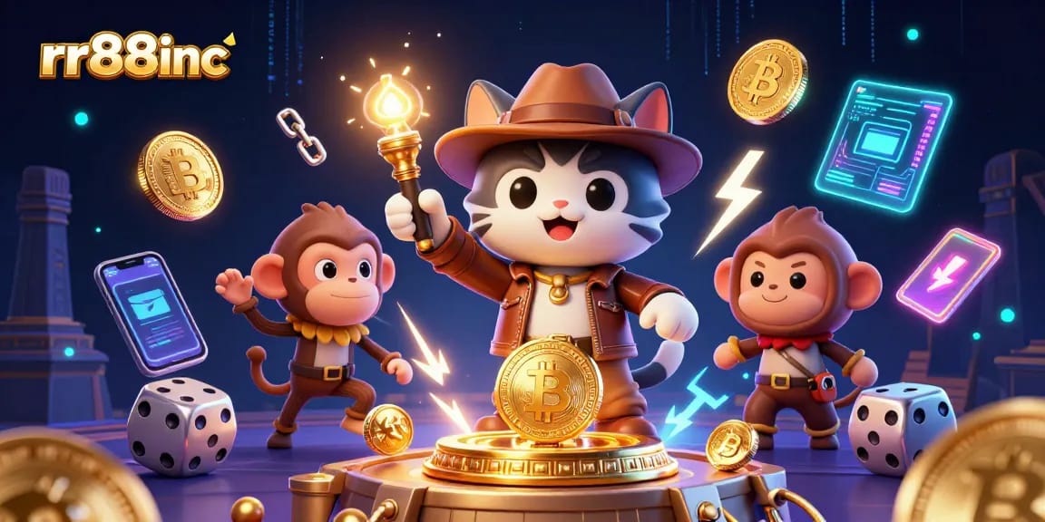 Experience thrilling adventures at rr88inc with a cat archaeologist uncovering casino treasures.
