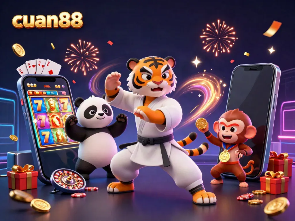 Engage in winning strategies for online gaming at cuan88, showcasing an exciting 3D casino illustration.