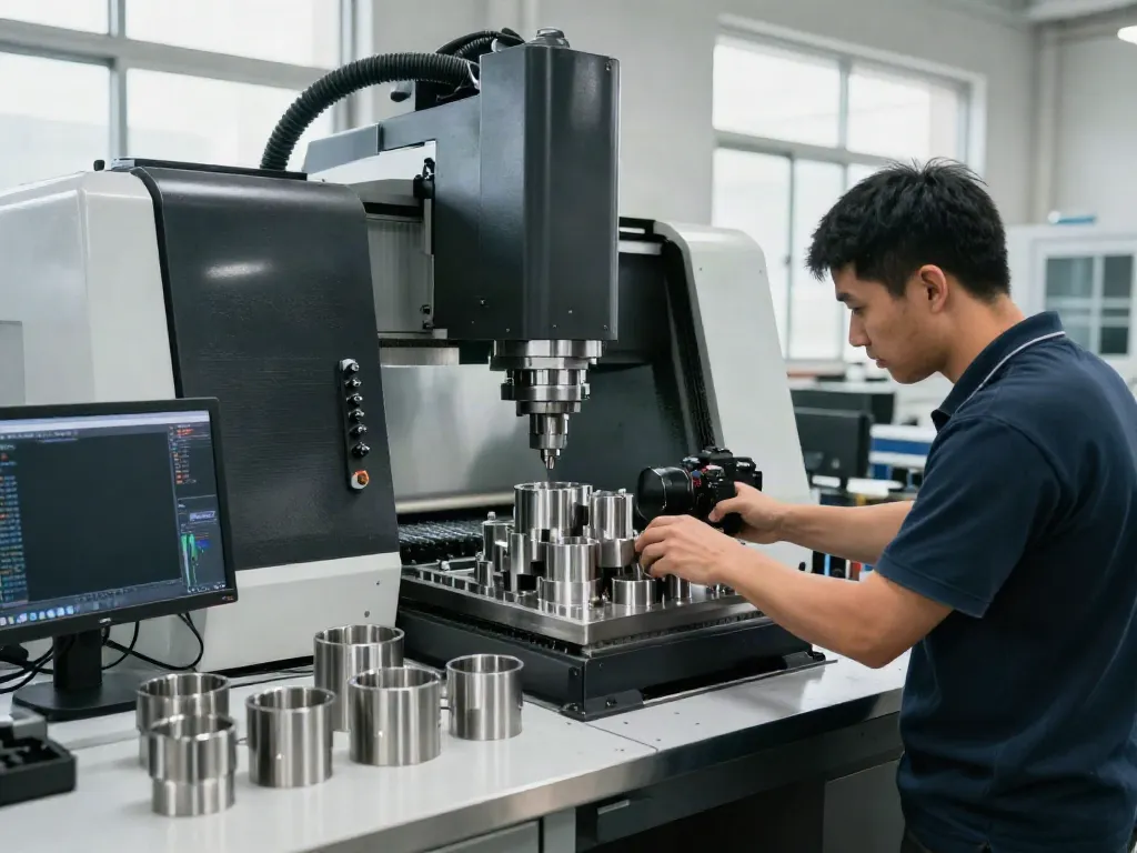 CNC stainless steel parts suppliers in a high-tech workshop with precision machining.