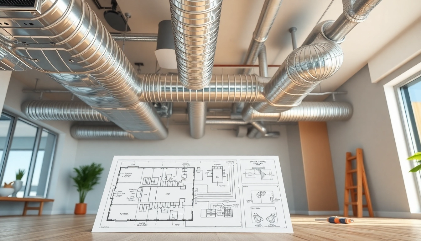 Enhance understanding of hvac system duct design with detailed layout and modern installation.