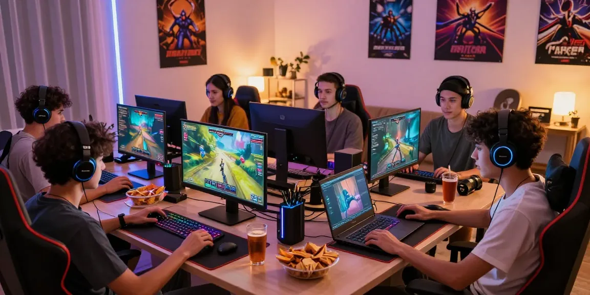 Friends enjoying their online gaming experience with mantra88 in a cozy living room.