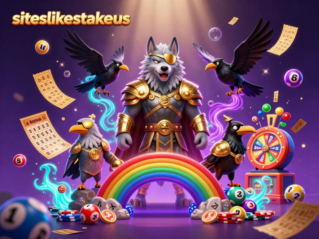 Play winning strategies at siteslikestakeus with Norse-themed 3D casino illustration.