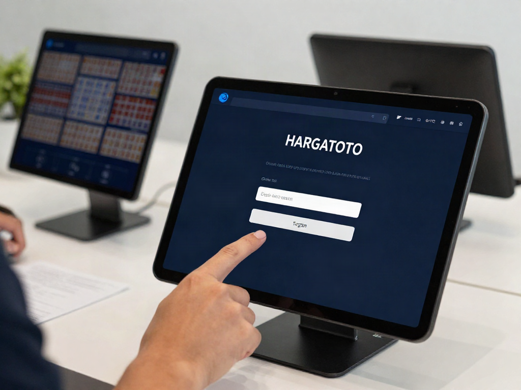 HARGATOTO login interface displaying secure togel access options.