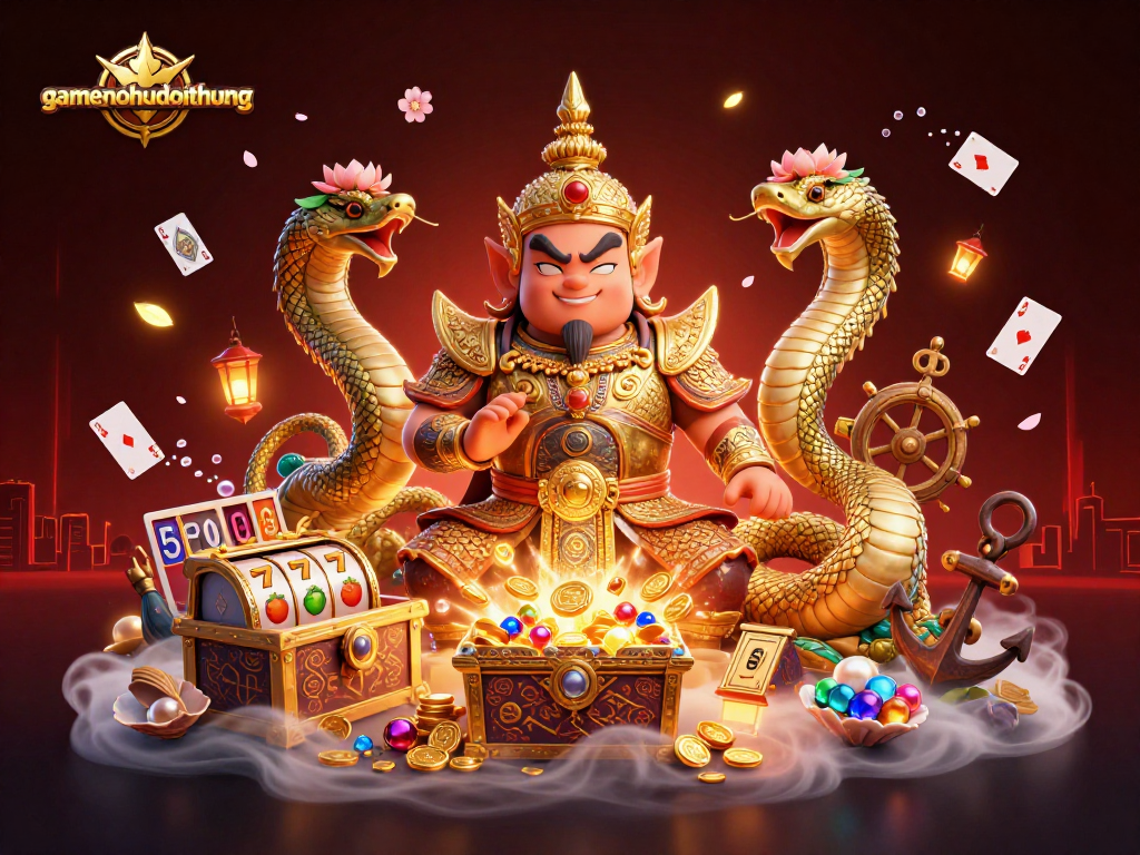 Engage with gamenohudoithuong and experience thrilling jackpot slots surrounded by mystical elements.