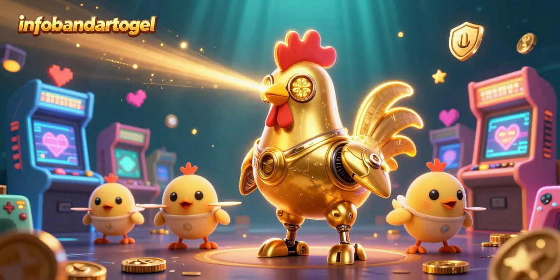 Engage with infobandartogel's vibrant online gambling universe featuring futuristic characters and arcade elements.