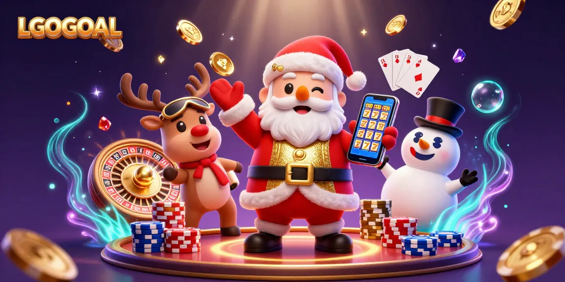 Experience the thrill of LGOGOAL gaming with festive characters and exciting casino elements.