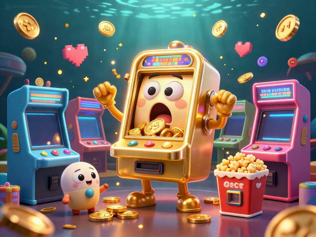 Experience the excitement of bujangtoto as golden slot machines celebrate a jackpot with coins and cheers.