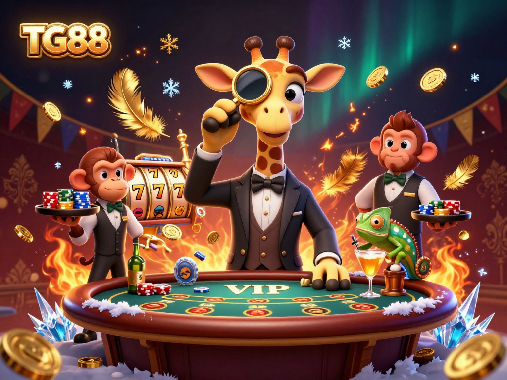 Join TG88's thrilling world of top-tier slots and casino action featuring unique 3D characters.