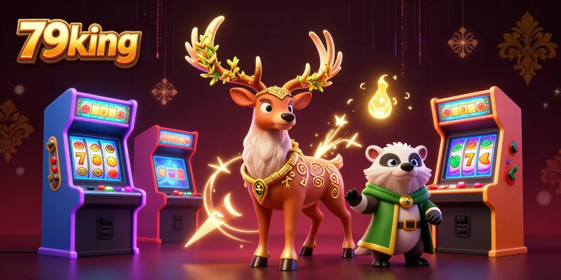 Experience the magic of 79king with a captivating casino-inspired 3D illustration.