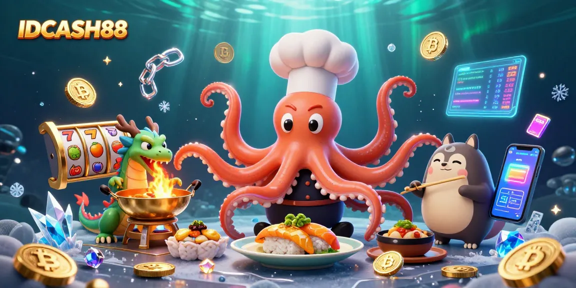 Play exciting games at IDCASH88 with immersive 3D visuals, showcasing unique casino elements and crypto themes.