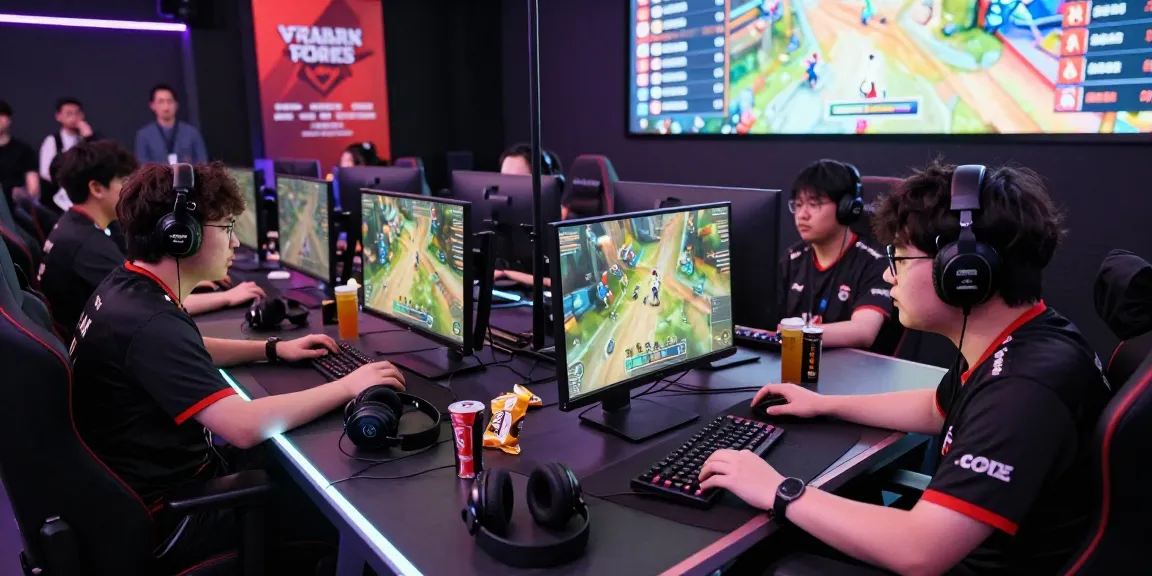 Engaged players enjoying cika4d in a vibrant esports arena during a competitive gaming event.