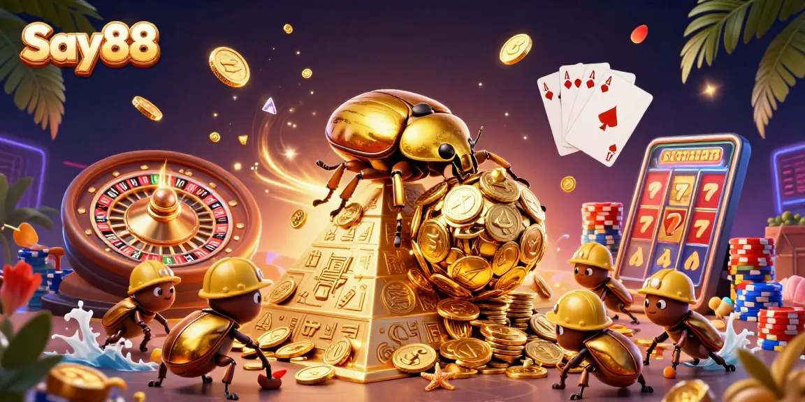 Experience explosive wins at Say88 with golden beetles rolling jackpots and casino excitement.