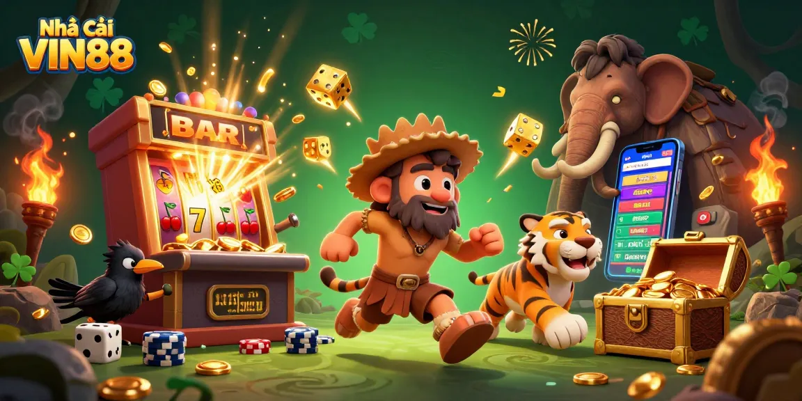 Engage in exciting games at Nhà cái VIN88 with vibrant slots and dynamic casino elements.