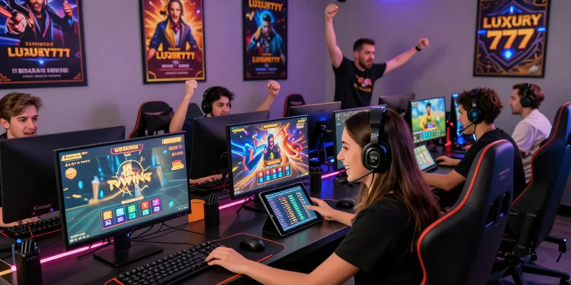 Pemain merayakan kemenangan saat Cara Login LUXURY777 dalam lingkungan game online yang dinamis.