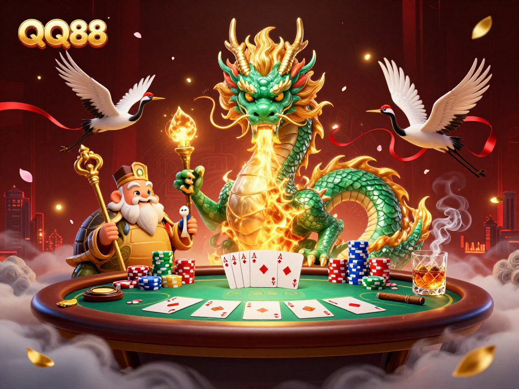 Experience the thrilling allure of QQ88 with fantasy elements around vivid poker gameplay.