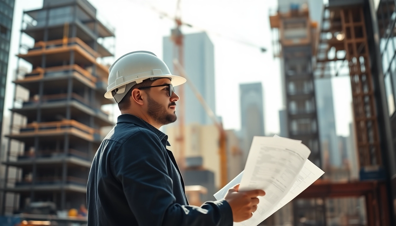 Manhattan Construction Manager demonstrating leadership at an urban construction site.