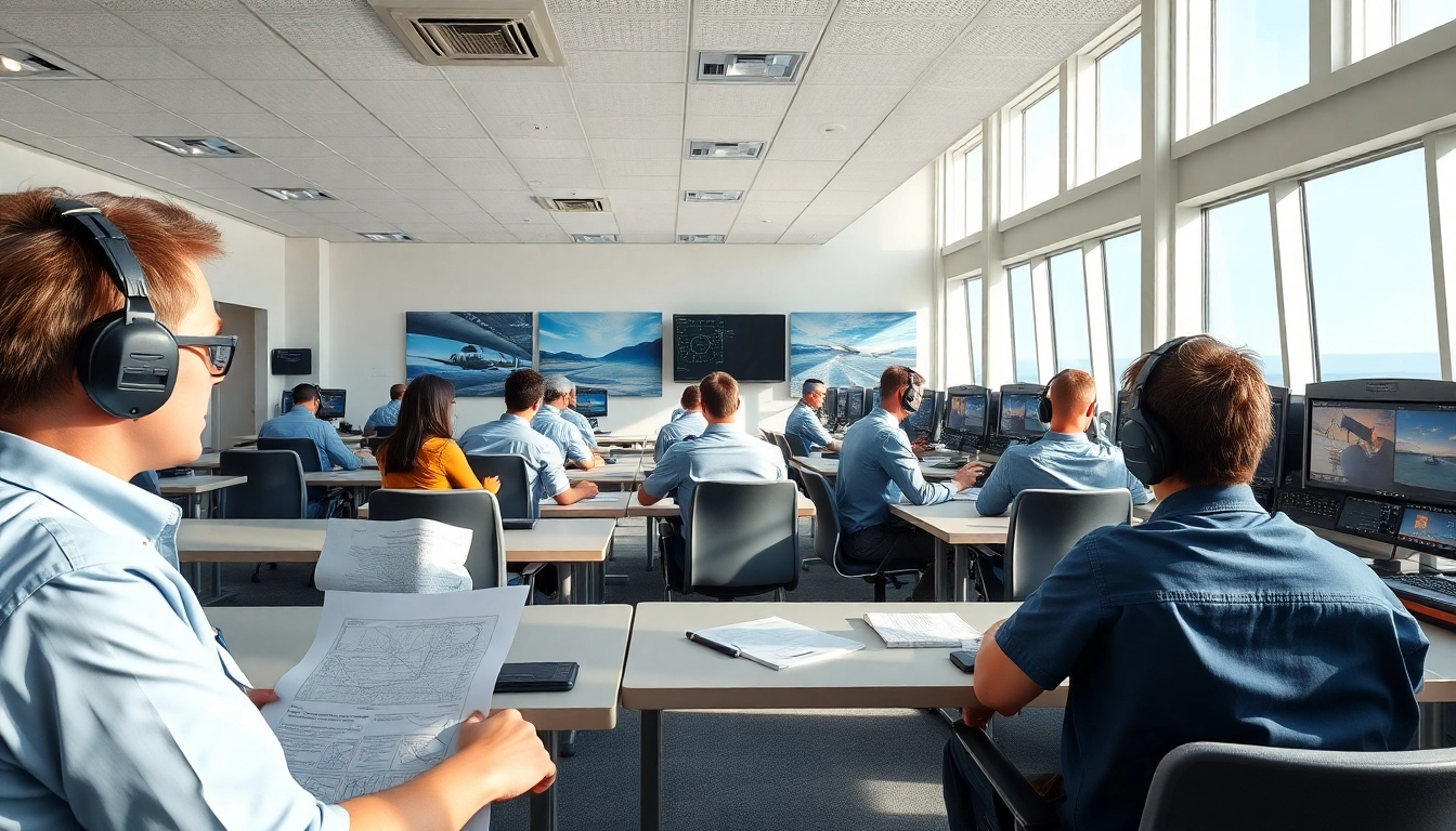 Kansas City flight school with students in a dynamic learning environment, engaging in flight training.
