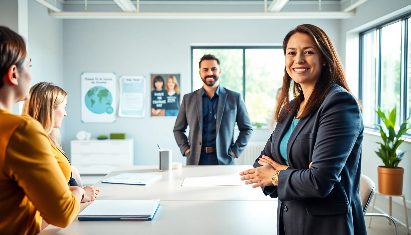 Learn how to find my perfect career with expert guidance and engaging discussion in a bright office.
