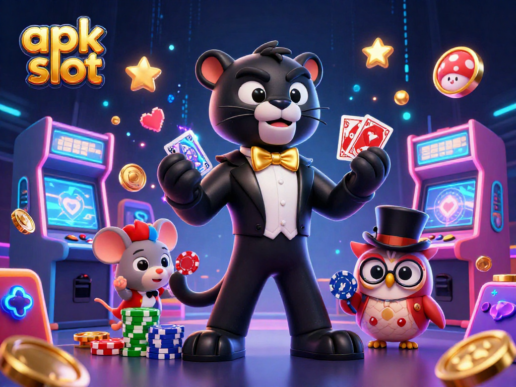 Rasakan keseruan apk slot dengan kekayaan visual, kucing panther, burung hantu dan tikus beruntung dalam permainan slot modern.