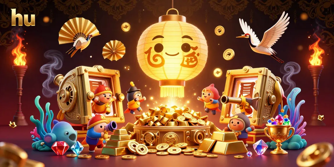 Experience rich underwater casino excitement with hu, featuring golden lanterns and thrilling treasures.