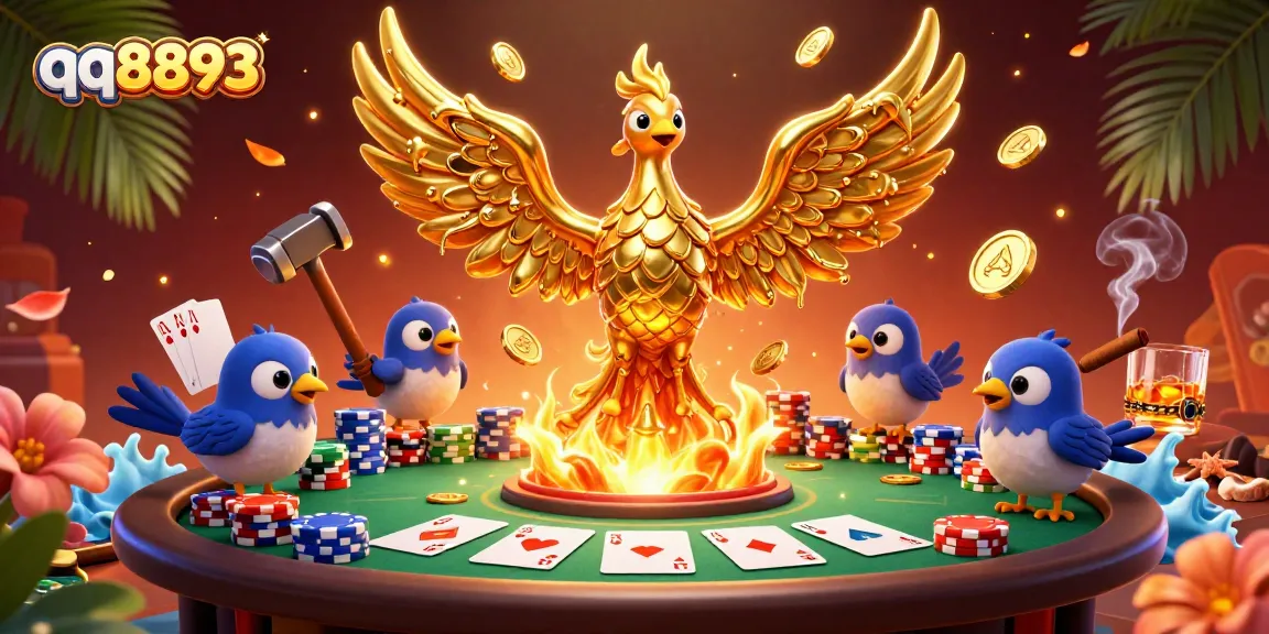 Engage with exciting poker elements and dynamic visuals showcasing qq8893's vibrant casino scene.