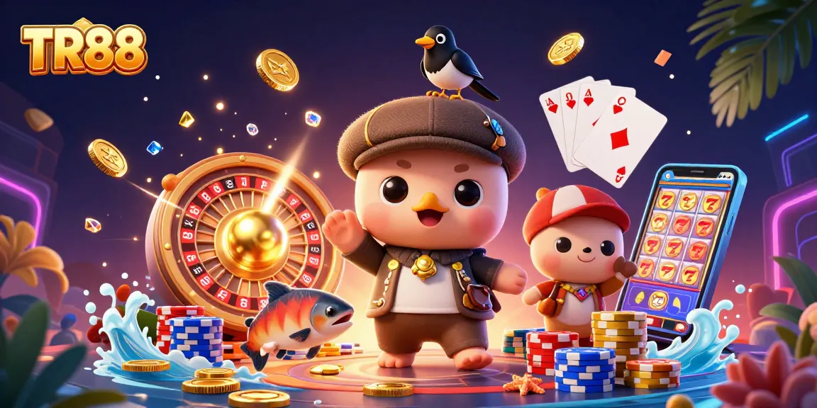 Experience thrilling gaming at TR88 with vibrant treasures and fun characters!