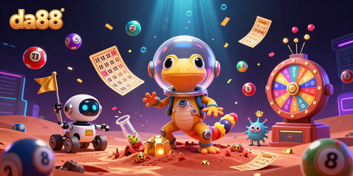 Experience gaming excitement with da88 as a Martian gecko discovers treasures in a golden casino.