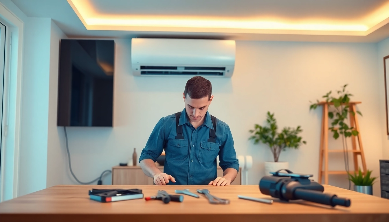 Watch an American Standard HVAC dealer technician skillfully install a modern HVAC system in a cozy home.