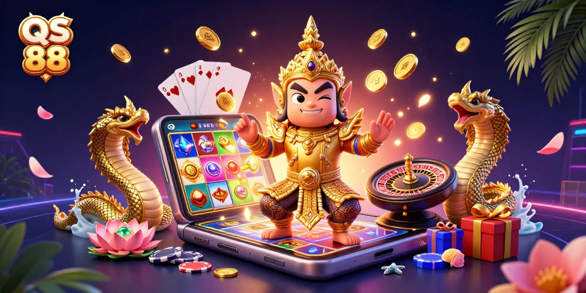 Engage with thrilling slots at QS 88 as the golden armored yaksha guardian watches over epic wins.