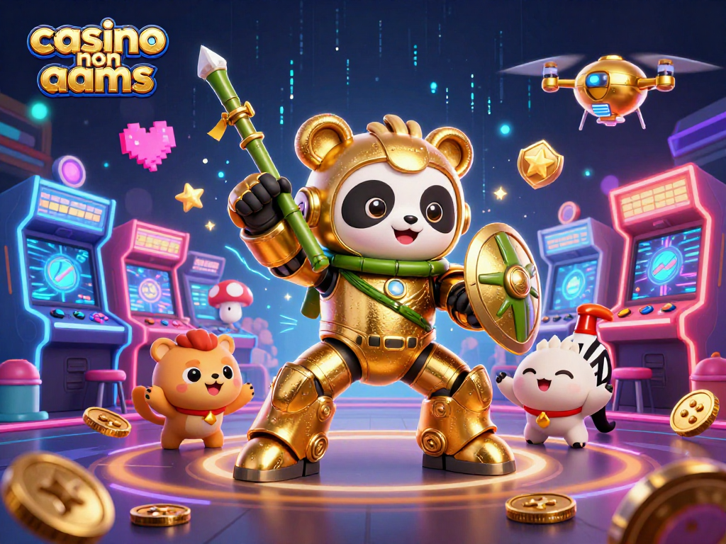 Gioca nei migliori casino non AAMS con slot avvincenti e un robot panda d'oro