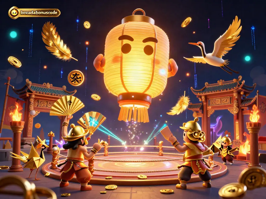 Engage with bovadabonuscode in a vibrant Asian-inspired casino scene, featuring glowing symbols and dynamic elements.