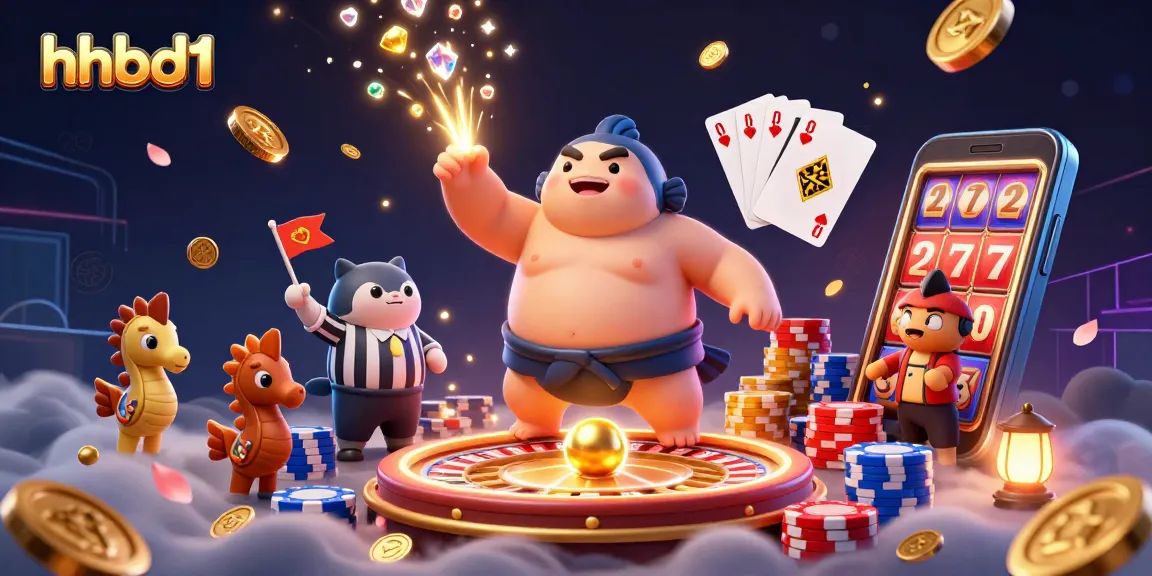 Engage in thrilling gameplay at hhbd1 with a vibrant casino-themed underwater scene featuring dynamic characters and elements.