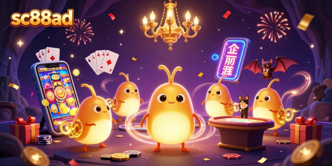 Spin and win at sc88ad with glowing glowworms lighting an exciting cave casino