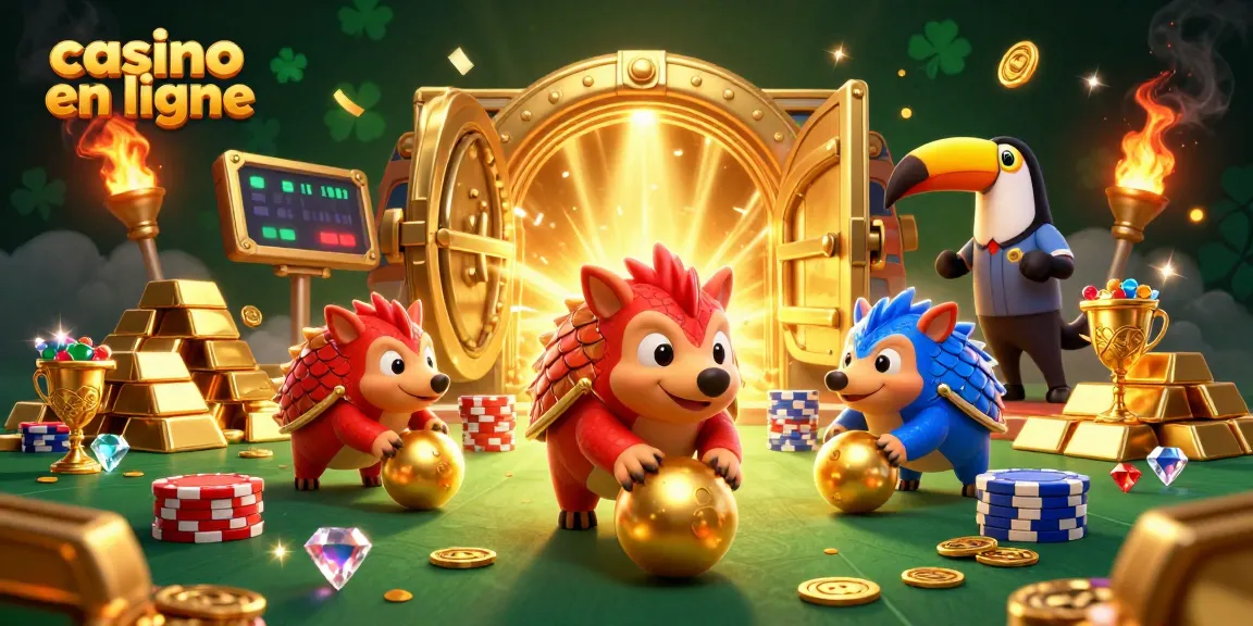 Jouez à casino en ligne avec nos pangolins rivaux s'affrontant au milieu des jeux d'argent.