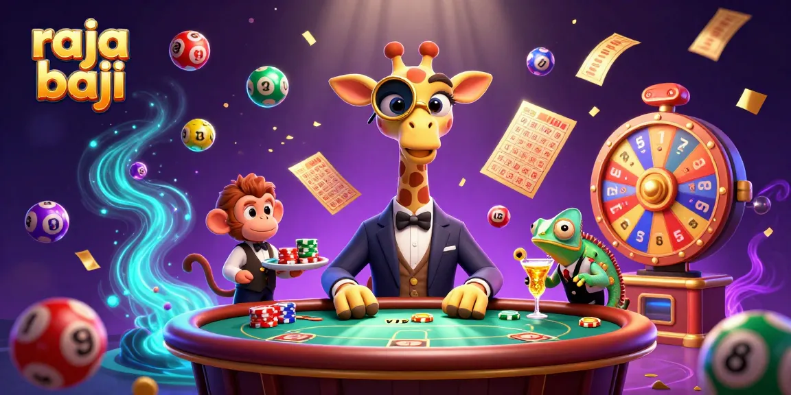 Experience the excitement of raja baji with a vibrant casino scene featuring lively characters and dynamic gameplay.