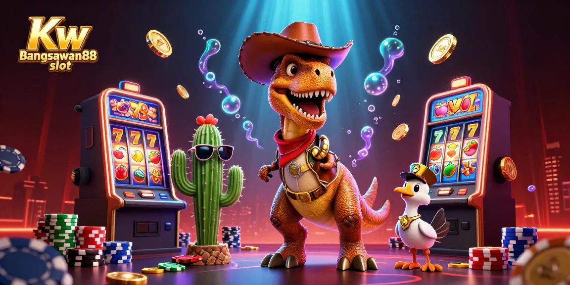 Engage with Kw bangsawan88 slot through winning spins and jackpot celebrations illustrated in 3D.