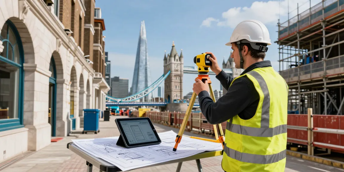 Measured building surveys UK conducted by a professional surveyor in London, showcasing accurate dimensions and heritage architecture.
