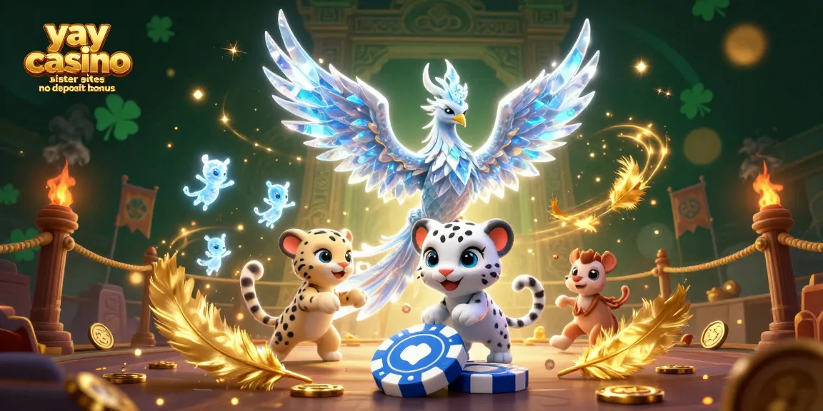 Experience the thrill of yay casino sister sites no deposit bonus with vibrant casino-themed characters and elements.