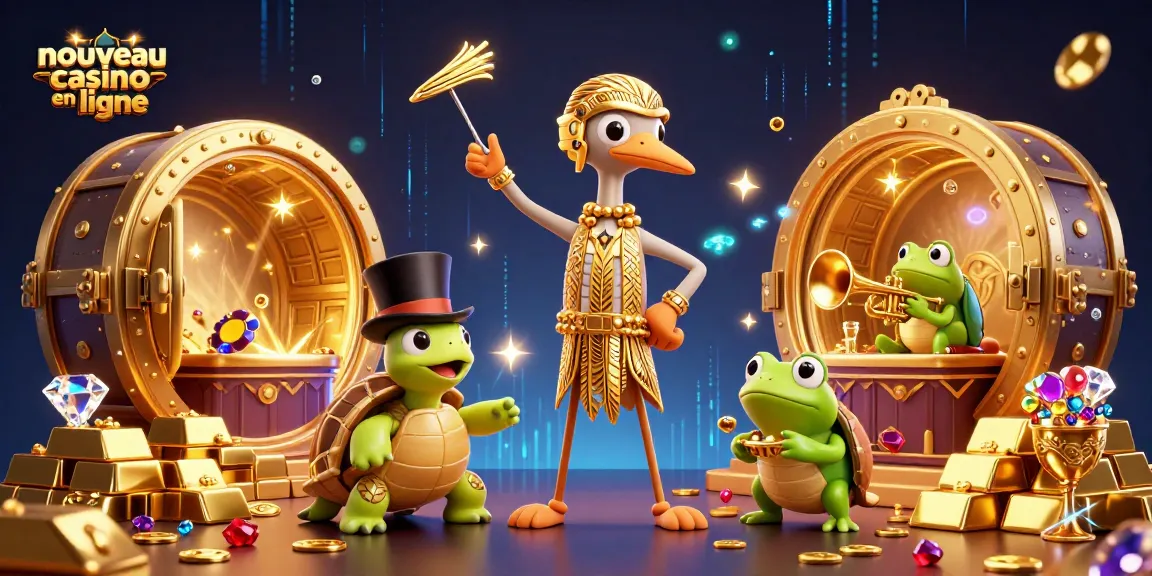 Jouez sur un nouveau casino en ligne avec des personnages animés et des trésors éclatants.
