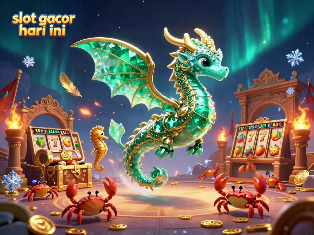 Experience the excitement of slot gacor hari ini with a vibrant 3D illustration showcasing stunning casino elements.