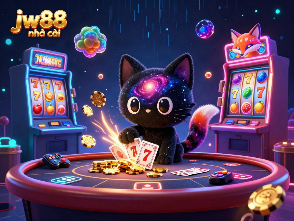 Experience the thrill of gaming at jw88 nhà cái with cosmic elements and vibrant 3D characters.