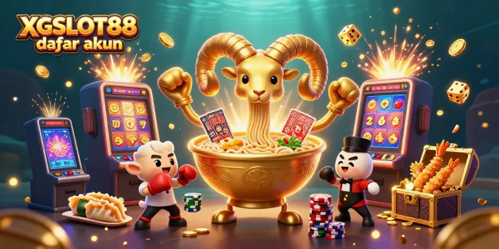 Bergabunglah dengan keseruan XGSLOT88 daftar akun di dunia kasino dengan ilustrasi 3D menarik yang penuh dengan aksi taruhan.