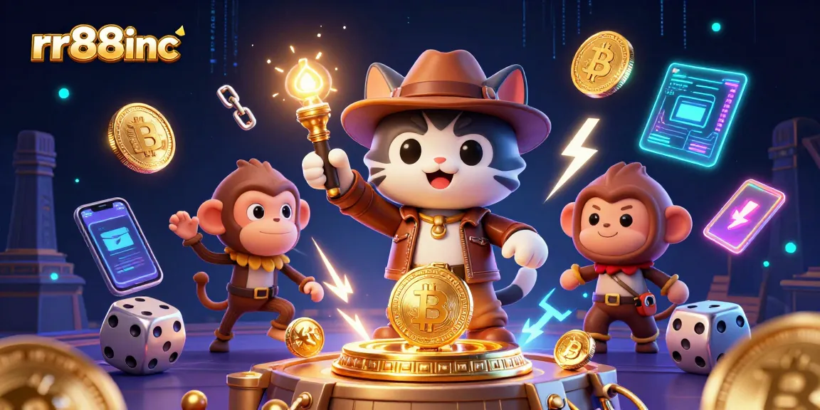 Experience thrilling adventures at rr88inc with a cat archaeologist uncovering casino treasures.