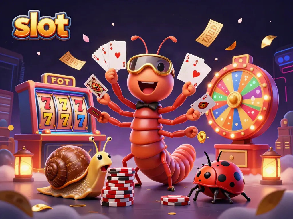Join the excitement of slot gaming with vibrant characters, cards, and jackpot elements in action.