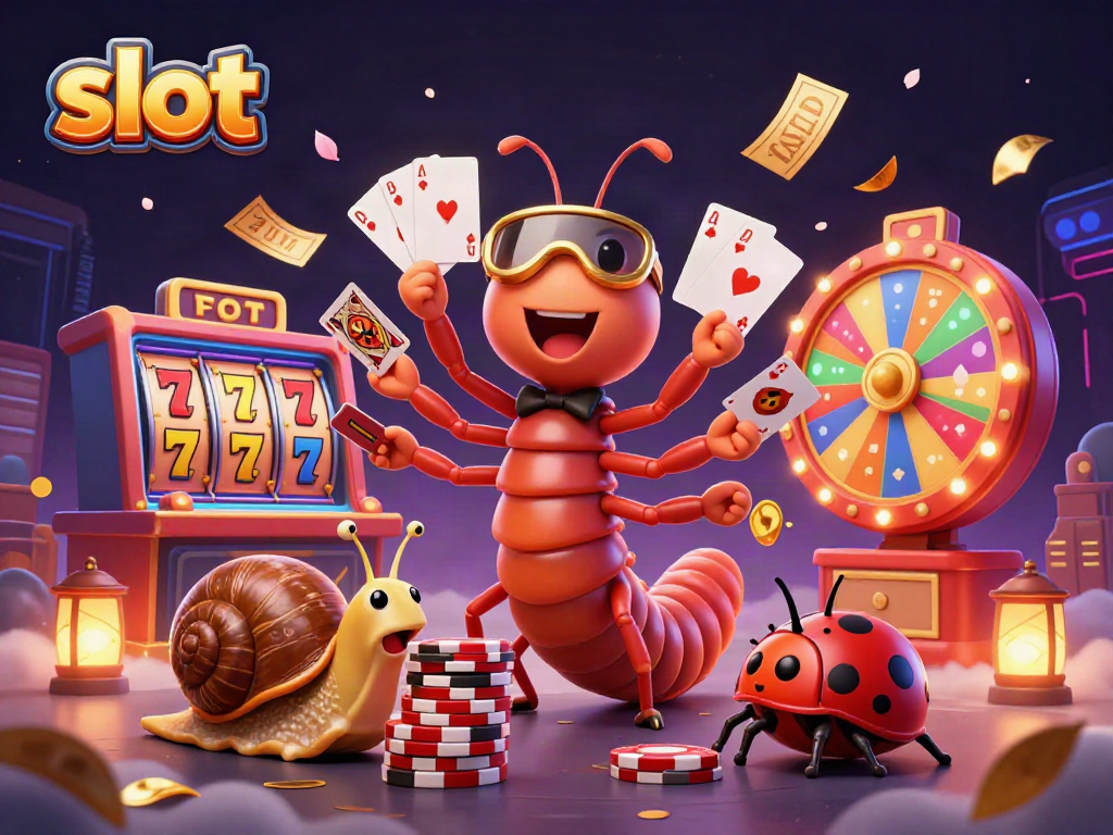 Join the excitement of slot gaming with vibrant characters, cards, and jackpot elements in action.