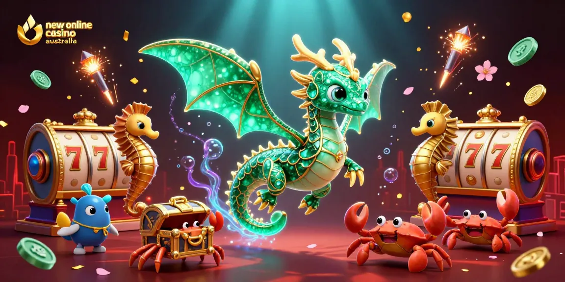Spin at the new online casino Australia with vibrant slot machines and magical sea creatures.