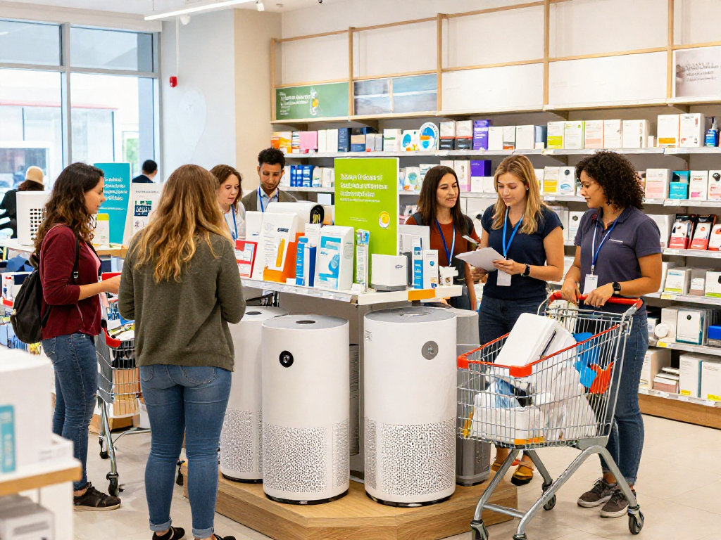 Discover top air filtration products at https://www.ebbfilter.com/shop during a vibrant shopping experience.